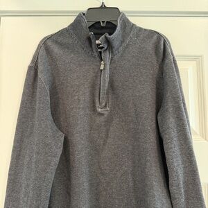 Michael Kors Men’s Sweater Tshirt Quarter Zipper Grey Black Colors sz M